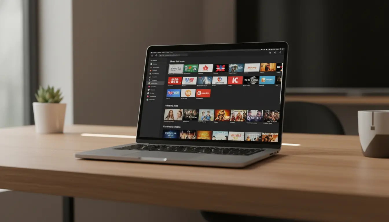 تشغيل IPTV على MacBook عبر برنامج حديث بواجهة منظمة وسهلة