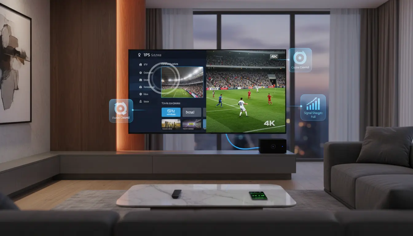 حل مشكلة IPTV يعلق كل دقيقة على شاشة تلفاز ذكية مع إعدادات تحسين الاستقرار